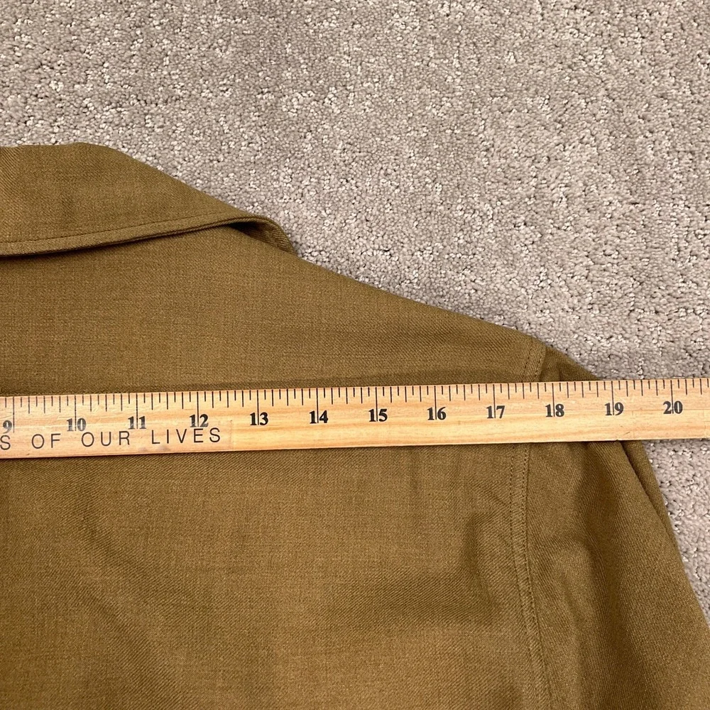 US Military Field Shirt Men 15x33 Khaki WWII Techinician 5th Grade First Service